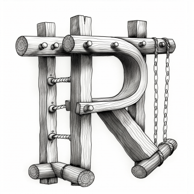 Capital Letter R Playground Equipment