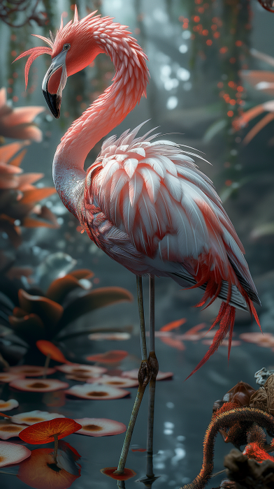 Intricate Flamingo