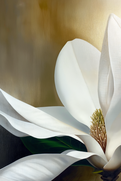 Minimalist Magnolia Flower