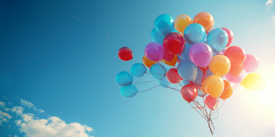 Vibrant Balloons in the Sky