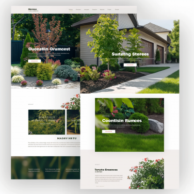 Commercial Landscaping Company Landing Page UI