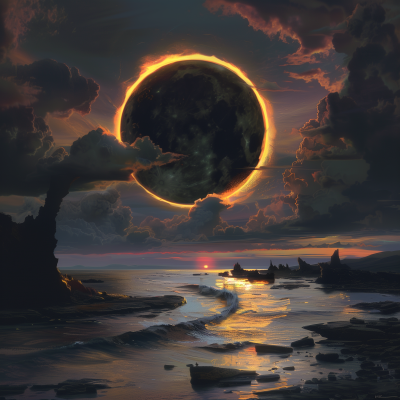 Aurora’s Eternal Solar Eclipse