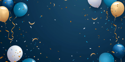 Dark Blue Birthday Background