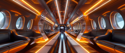 Hypersonic Passenger Transportation with Neon LED Lighting