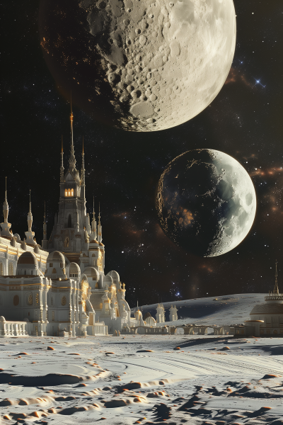 Neoclassical City on the Moon