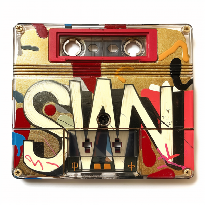 Retro Cassette with SWN Letters
