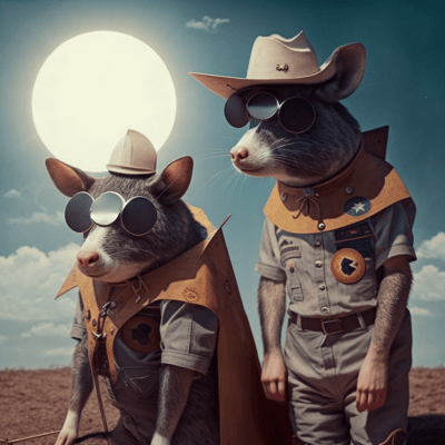 Mischievous Rat Scouts during Eclipse