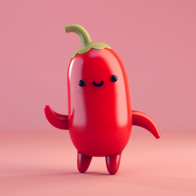 Cute Pastel Red Chili Sidekick
