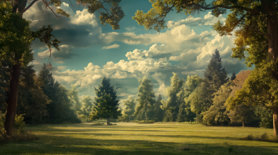 Matte Painting of a Park