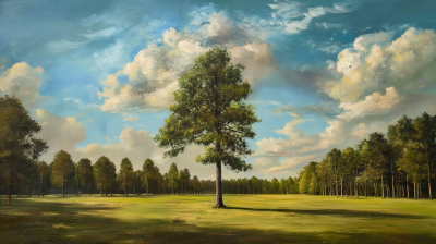 Park Oil Painting