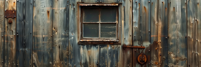 Vintage Wooden Wall and Window