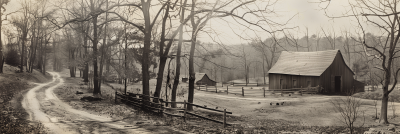 Vintage Farm in the Woods
