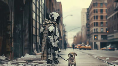 Urban Robot Fashion Model