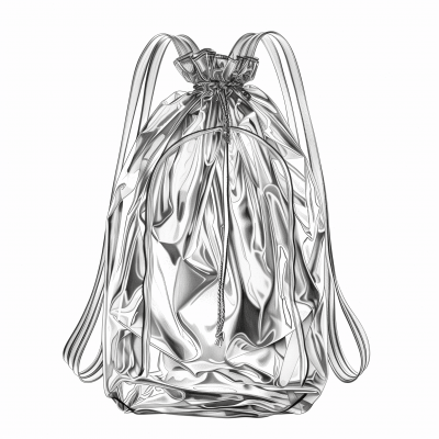 Engraved Clear Drawstring Backpack