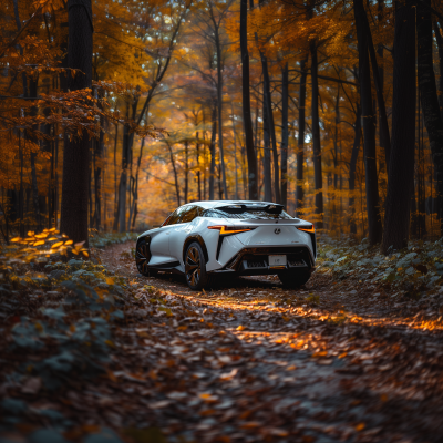 Lexus Car in the Forest