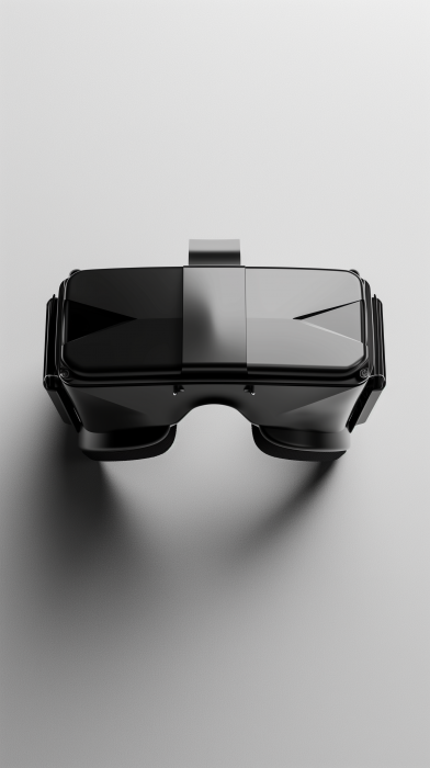 Minimal Brutalist VR Headset Design