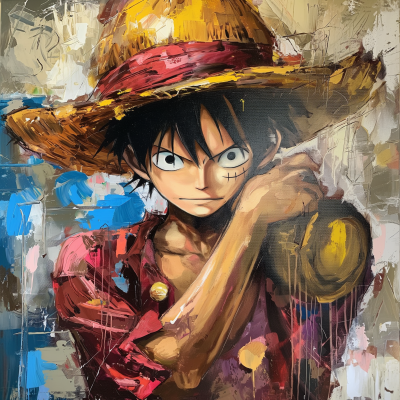 Abstract Monkey D Luffy Portrait
