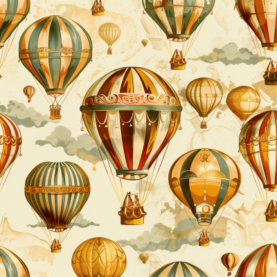 Hot Air Balloons Pattern