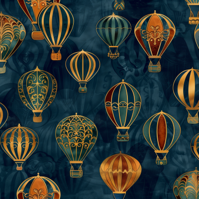 Hot Air Balloons Pattern