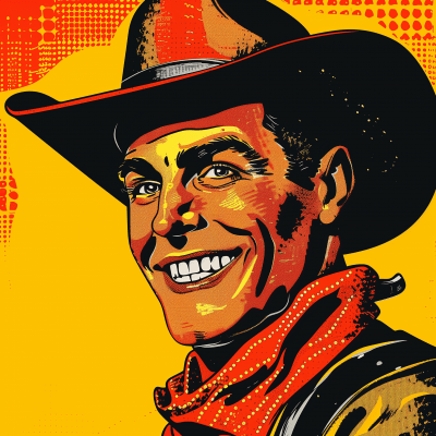 Cowboy Pop Art Illustration