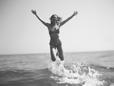Joyful Jump Out of Water
