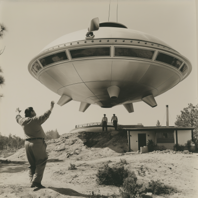 UFO Shaped House Lifts Off