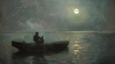 Man on a Boat by Emil Carlsen