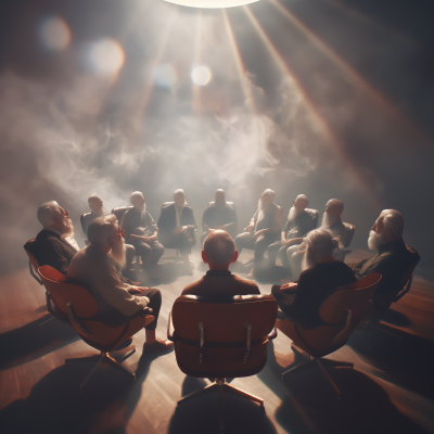 Mystical Grand Council of Elderly Bearded Hipsters Meeting