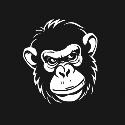 Minimal Chimpanzee Logo