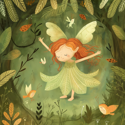 Toddler Fairy Illustration