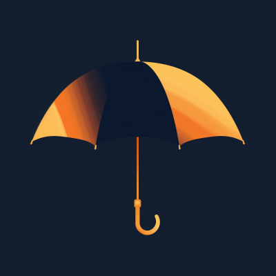 Umbrella Campaign Graphic Design Element