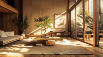 Japandi Style Living Room Photo