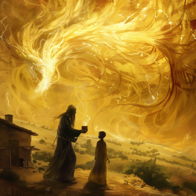 Elijah Increasing the Oil for the Widow