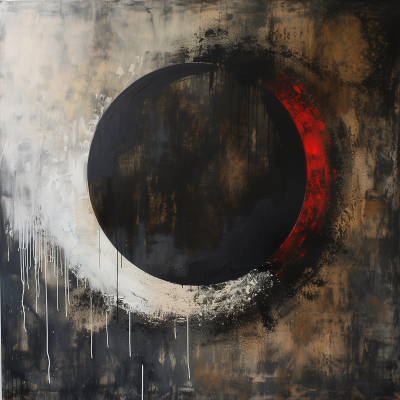 Abstract Eclipse Painting