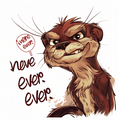Comic Book Weasel with ’90s Attitude