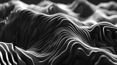 Abstract Topographic Lines