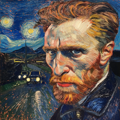 Vincent Van Gogh in Modern Setting