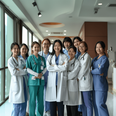 Diverse Group of Korean Medical Professionals