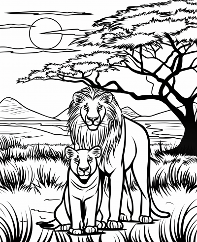 Lions Pair
