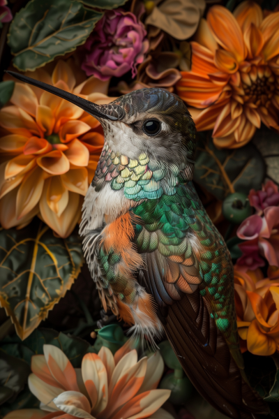 Proud Hummingbird Portrait