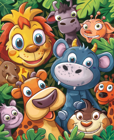 Assorted Animals Illustration for Kids