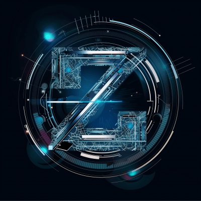 Z Publishing Logo on Abstract Technology Background