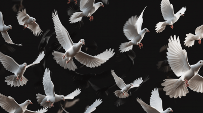 White Doves Fly