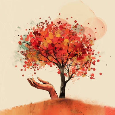 Autumnal Tree Illustration