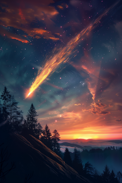 Biela’s Comet Illustration