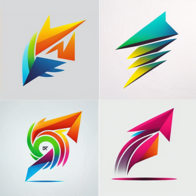 Dynamic Spiral Arrow Logo Design