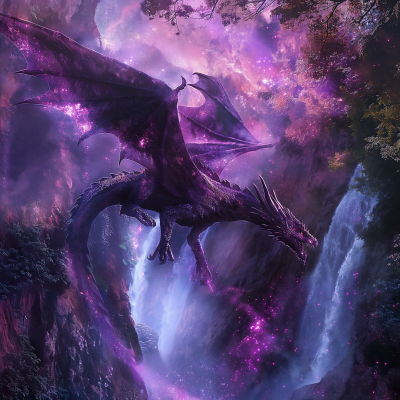 Dragon in Cosmic Fantasy World