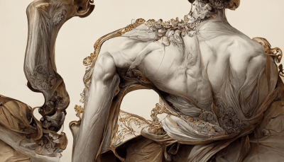 Anatomy Drawing in Rococo Style
