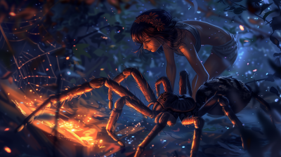 Nighttime Spider Woman
