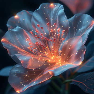 Luminescent Flower Blooming